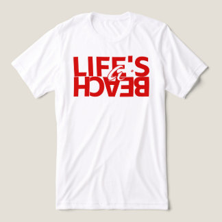 Leven is een strand Zomer T-Shirt voor vrouwen
