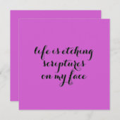 Leven is Etsen 2  Kaart (Voorkant / Achterkant)