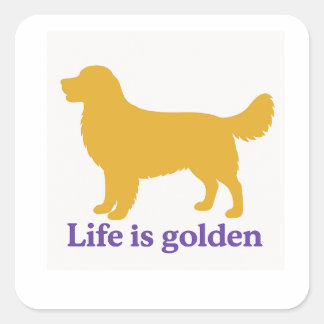 leven is gouden sticker