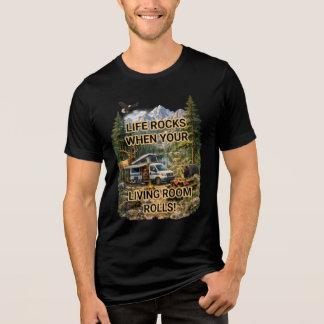 Leven is leuk als je woonkamer avontuur maakt Tri-Blend shirt
