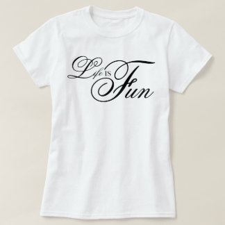 "Leven Is Leuk" cool esthetisch script bevestiging T-shirt