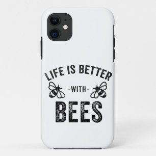 Leven is leuker met bijen koele honingbij Dierenli iPhone 11 Hoesje