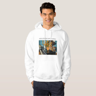 Leven is leuker met een piano - Geweldige trui! Hoodie