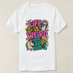 Leven is raar en ik ook Heren Basic T-Shirt