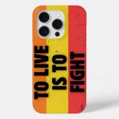 Leven is vechten - Retro Stripes Inspirerend Case-Mate iPhone Case (Achterkant)