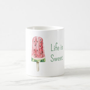 Leven is Zoete Watermeloen Popsicle Koffiemok
