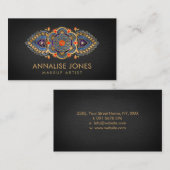 Leven - kleurrijke luxeversiering visitekaartje (Voorkant / Achterkant)