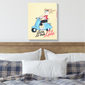 Leven La Vida Lola Scooter Graphic Canvas Afdruk (Insitu (Slaapkamer))