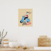 Leven La Vida Lola Scooter Graphic Poster (Keuken)