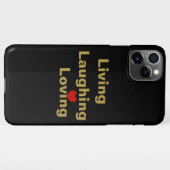Leven, lachen, liefhebben iPhone hoesje (Achterkant horizontaal)