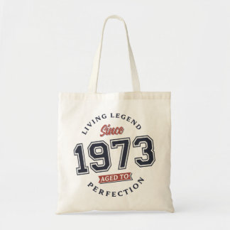 Leven Legend 1973 Leeftijd tot perfectie Tote Bag