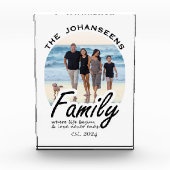 Leven & Liefde Quote Familie Foto & Script Naam Gi (Voorkant)