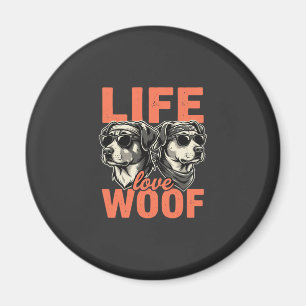 Leven Liefde Woef Hond Liefhebber Magneet