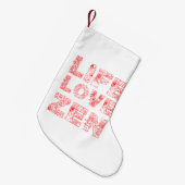 Leven, liefde, Zen Kleine Kerstsok (Voorkant (Hangend))