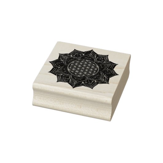Leven - LOTUS ornamenten goud I Rubberstempel (Stempel)