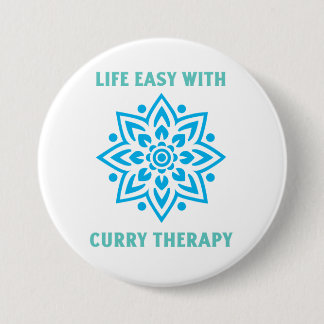 Leven Makkelijk Met Curry Therapie Curry Liefhebbe Ronde Button 7,6 Cm