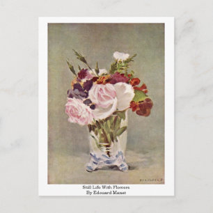 Leven met bloemen door Edouard Manet Briefkaart