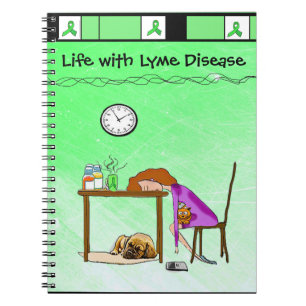Leven met de ziekte van Lyme Notitieboek of Journa