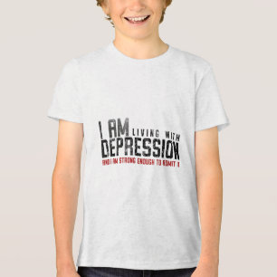 Leven met depressie - Geestelijke en geestelijke g Tri-Blend Shirt