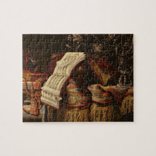 Leven met een boek over muziek legpuzzel