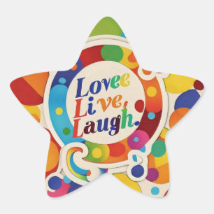 "Leven met een doel" Ster Sticker