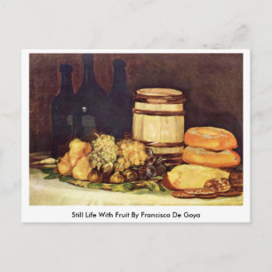Leven met fruit door Francisco de Goya Briefkaart