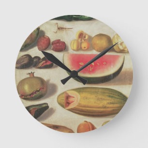 Leven met fruit en snoep ronde klok