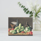 Leven met komkommers en tomaten briefkaart (Staand voorkant)