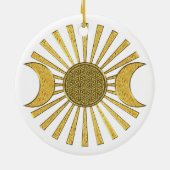 Leven met maan keramisch ornament (Achterkant)