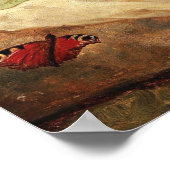 Leven met Rozen op een bosgrond Poster (Hoek)