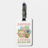 Leven mijn beste leven, lul geld bagagelabel (Achterkant verticaal)