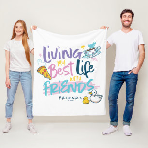 Leven mijn beste leven met FRIENDS™ Fleece Deken