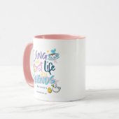 Leven mijn beste leven met FRIENDS™ Mok (Voorkant links)