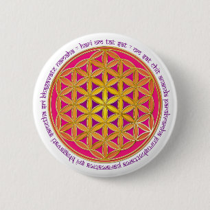 Leven / Moola Mantra Ronde Button 5,7 Cm