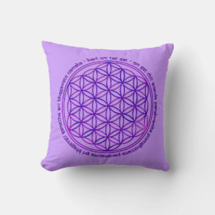 Leven - Moola mantra - violet Kussen