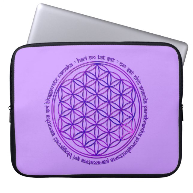 Leven - Moola mantra - violet Laptop Sleeve (Voorkant)