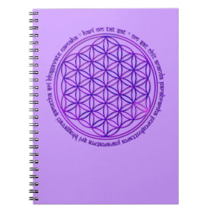 Leven - Moola mantra - violet Notitieboek