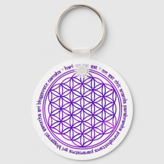Leven - Moola mantra - violet Sleutelhanger (Voorkant)