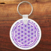 Leven - Moola mantra - violet Sleutelhanger (Voorkant)