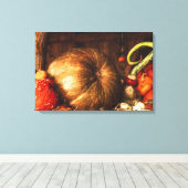 Leven nog met Pumpkins Digital Oil Painting Canvas Afdruk (Insitu (Houten vloer))