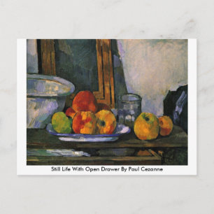 leven nog steeds met open toren van Paul Cezanne Briefkaart