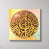 Leven- / onbeschaamde blikvangers - goud in het ba canvas afdruk (Voorkant)