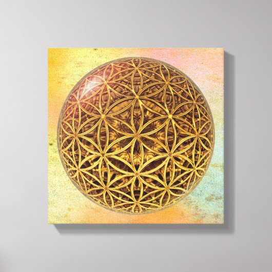 Leven- / onbeschaamde blikvangers - goud in het ba canvas afdruk (Voorkant)
