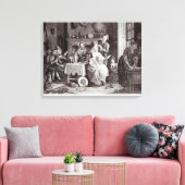 Leven onder de trap canvas afdruk (Insitu (Woonkamer))