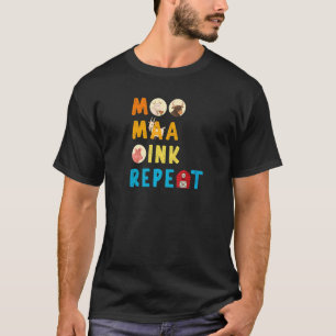 Leven Op De Boerderij Dier Zeggen Koe Geit Boer T-shirt