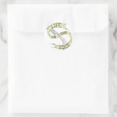 Leven op de Edge Barbering Razor Sticker (Tas)