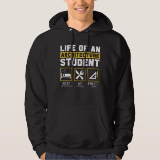 Leven op een Architectuur Student Architect Job T- Hoodie