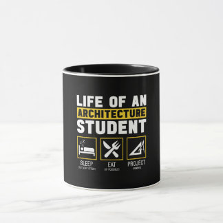 Leven op een Architectuur Student Architect Job T- Mok