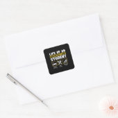 Leven op een Architectuur Student Architect Job Vierkante Sticker (Envelop)