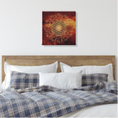 Leven - Ornamenten Mandala 2 Canvas Afdruk (Insitu (Slaapkamer))